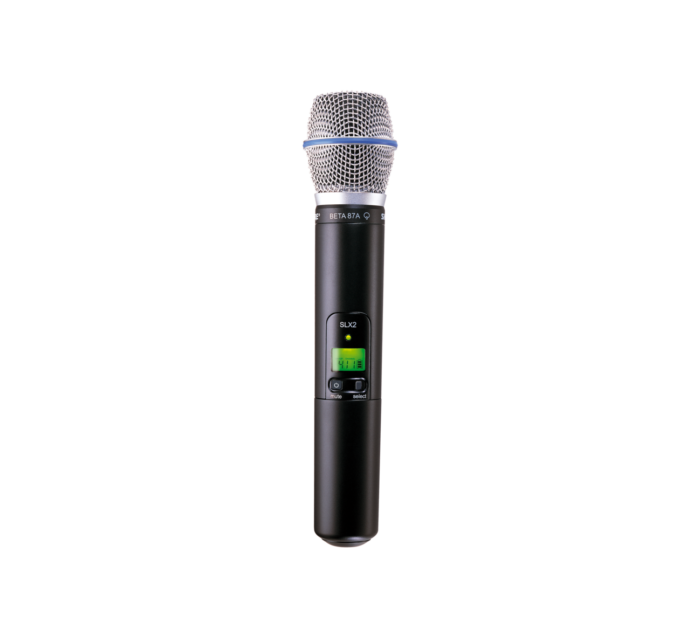 Ensemble Micro HF Main Shure Beta 87A SLX2 + recepteur SLX4E